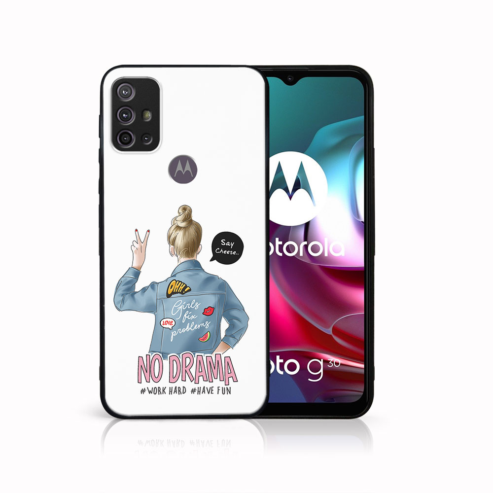 E-shop MY ART Silikónový obal Motorola Moto G10 / G20 / G30 NO DRAMA (138)