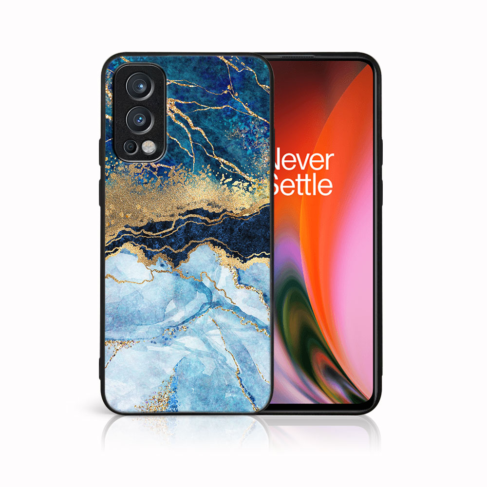 E-shop MY ART Ochranný obal OnePlus Nord 2 5G -BLUE MARBLE (141)