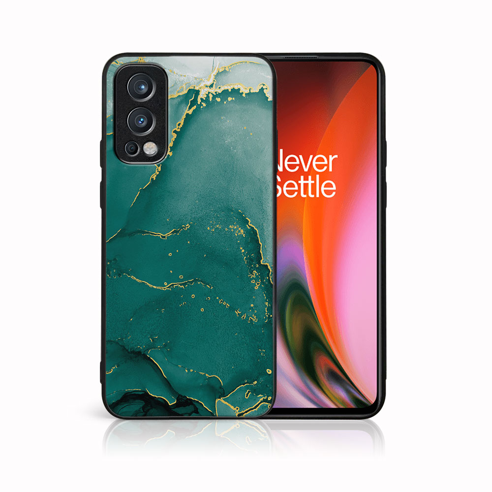 E-shop MY ART Ochranný obal OnePlus Nord 2 5G -GREEN MARBLE (145)