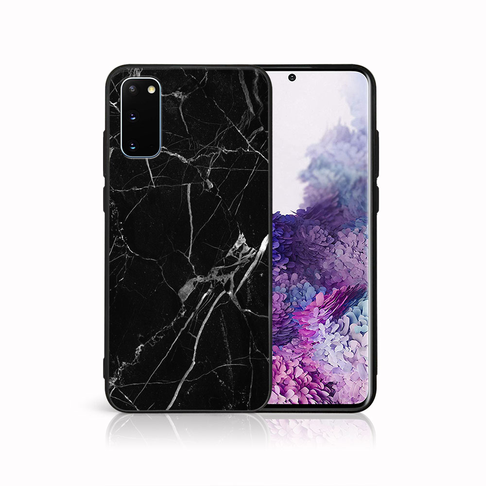 E-shop MY ART Ochranný kryt pre Samsung Galaxy S20 BLACK MARBLE (142)