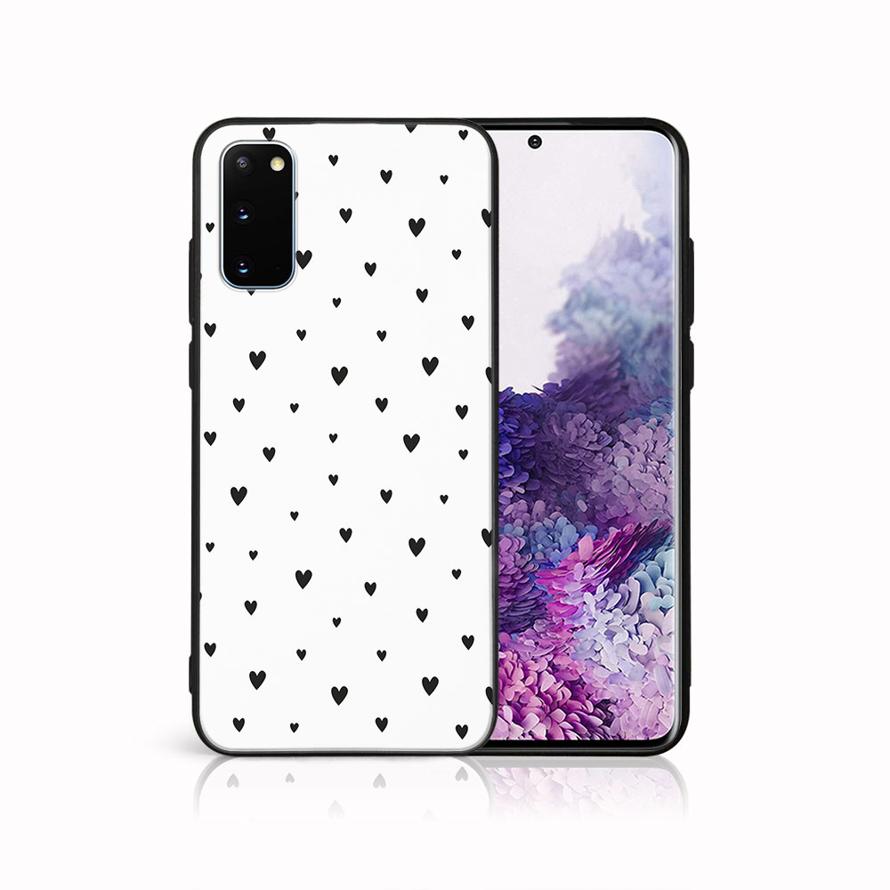E-shop MY ART Ochranný kryt pre Samsung Galaxy S20 Plus BLACK HEARTS (167)