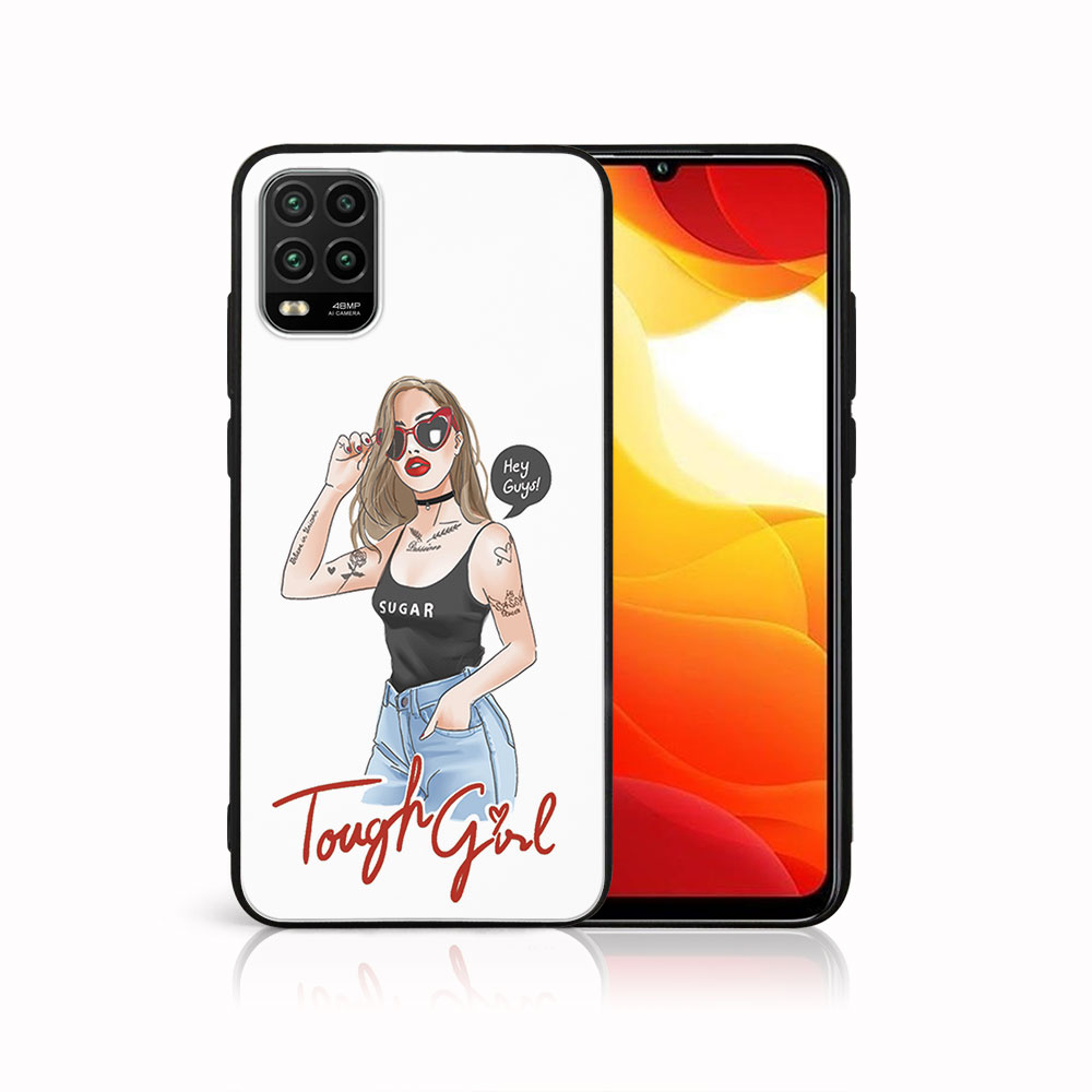 E-shop MY ART Silikónový obal Xiaomi Mi 10 Lite TOUGH GIRL (131)