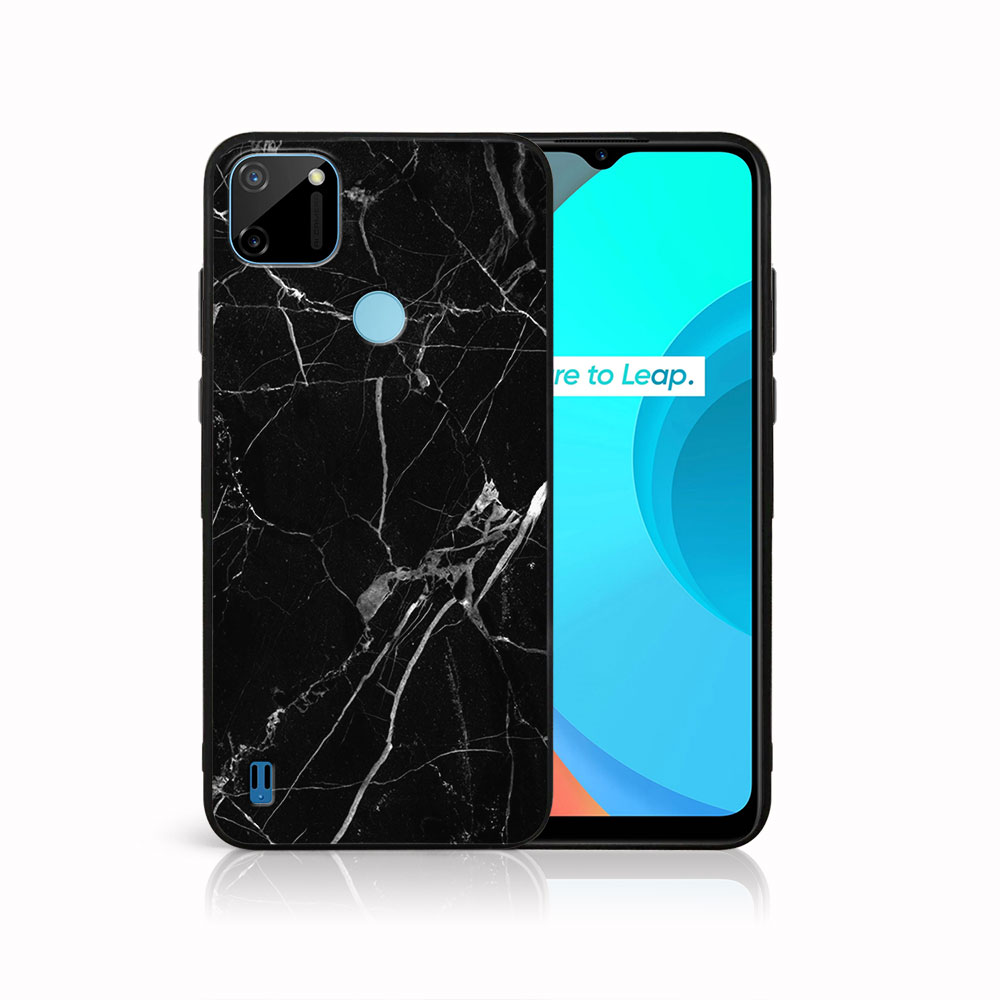 E-shop MY ART Silikónový obal Realme C11 BLACK MARBLE (142)