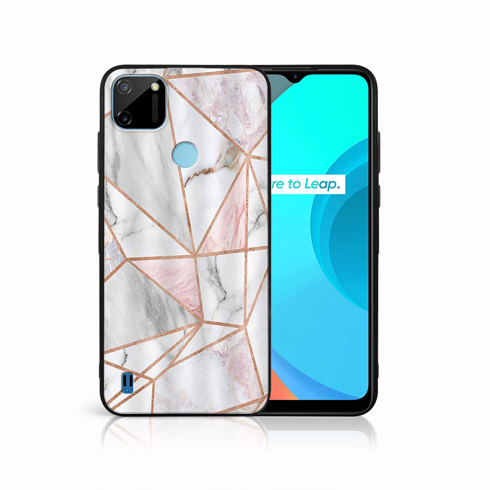 E-shop MY ART Silikónový obal Realme C11 PINK MARBLE (143)