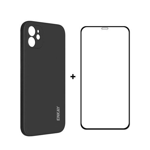 E-shop ENKAY Obal + 3D sklo Apple iPhone 12 čierny