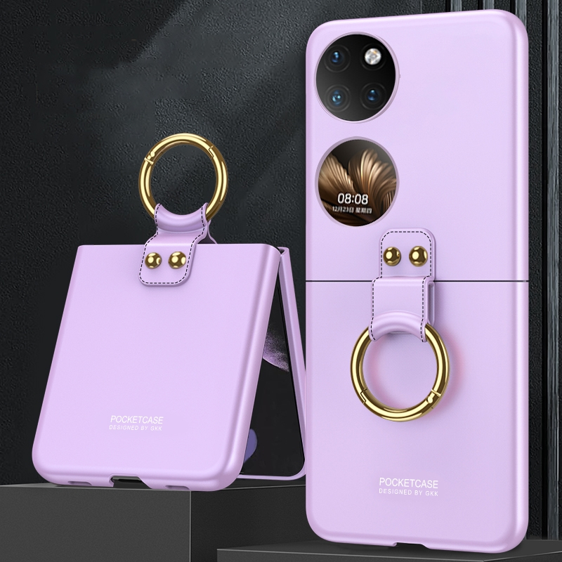 E-shop GKK HOOK Plastový kryt s držiakom Huawei P50 Pocket fialový