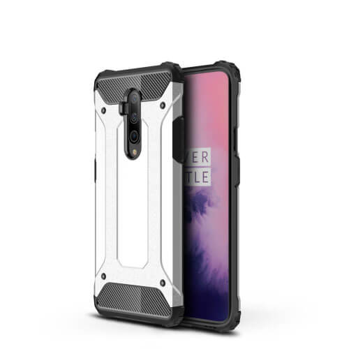E-shop TOUGH Ochranný kryt Oneplus 7T Pro strieborný