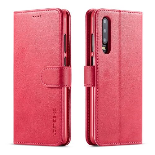 IMEEKE Peňaženkový obal Huawei P30 ružový