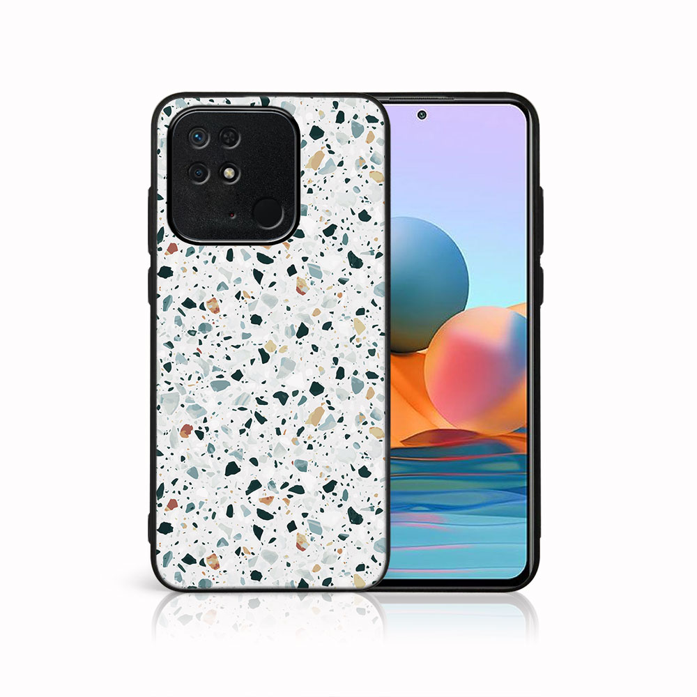 E-shop MY ART Ochranný obal Xiaomi Redmi 10C -GREY TERRAZZO (163)