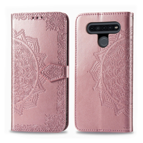FORCELL ART Peňaženkový kryt LG K41s ORNAMENT ružový