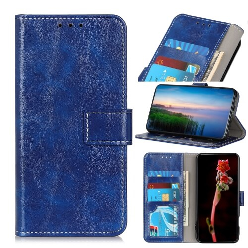 FORCELL RETRO Peňaženkový obal Huawei Y6p modrý