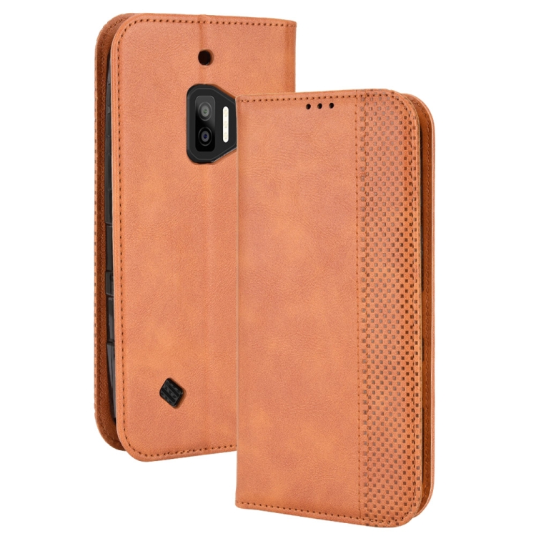 E-shop BUSINESS Peňaženkový kryt pre Oukitel WP12 / WP12 Pro hnedý