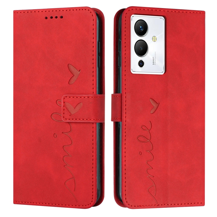 E-shop ART Peňaženkový kryt Infinix Note 12 / Note 12 Pro 5G SMILE červený