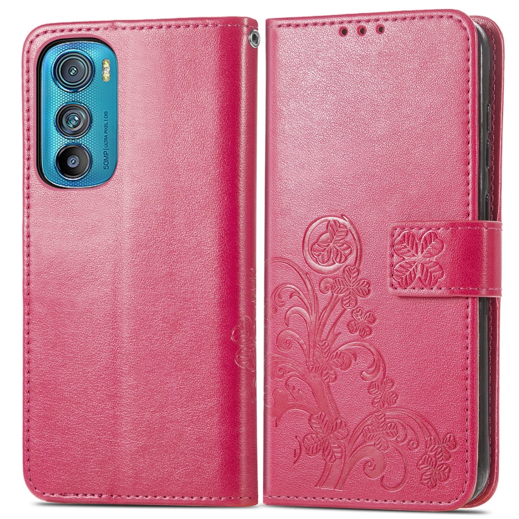 E-shop ART Peňaženkový kryt Motorola Edge 30 FLOWERS tmavoružový