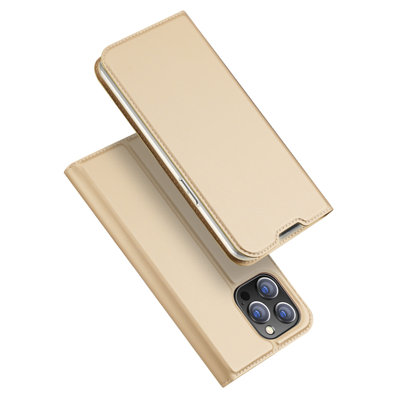 E-shop DUX Peňaženkový kryt Apple iPhone 14 Pro zlatý