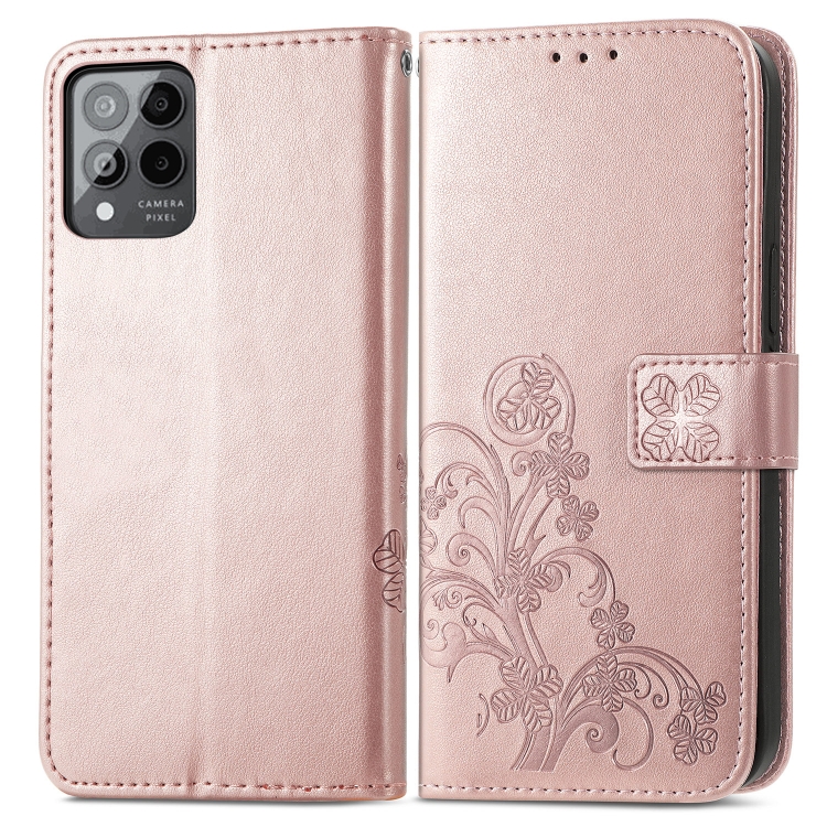 E-shop ART FLOWERS Peňaženkový kryt T Phone Pro / T Phone Pro 2023 svetloružový