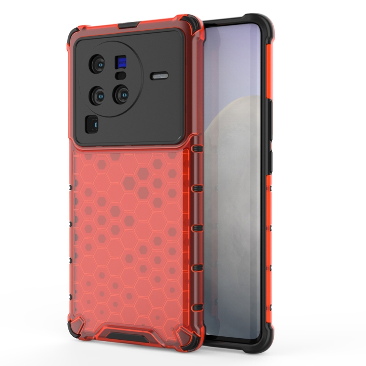 E-shop HONEYCOMB Ochranný kryt Vivo X80 Pro červený