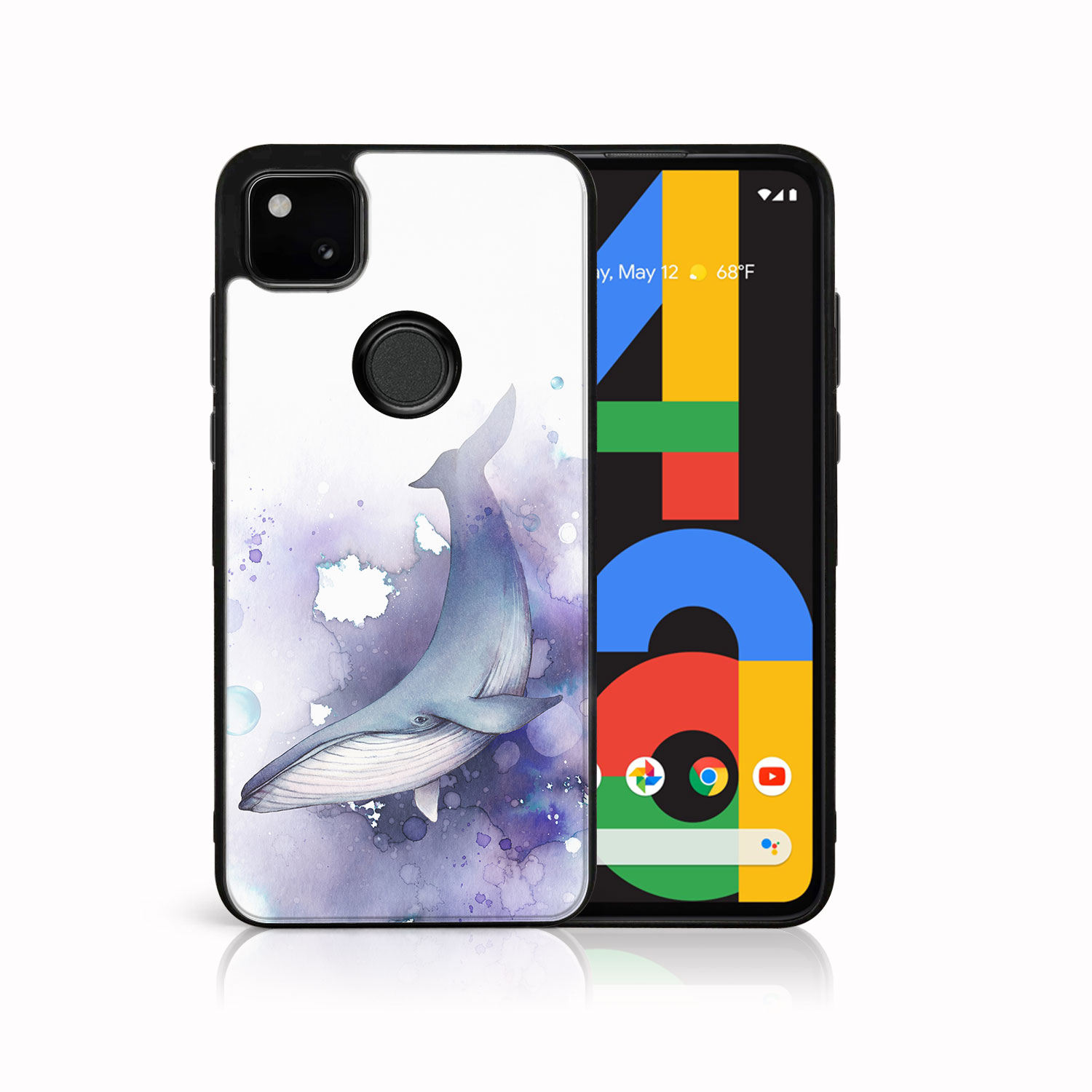 E-shop MY ART Silikónový kryt Google Pixel 4a WHALE (242)