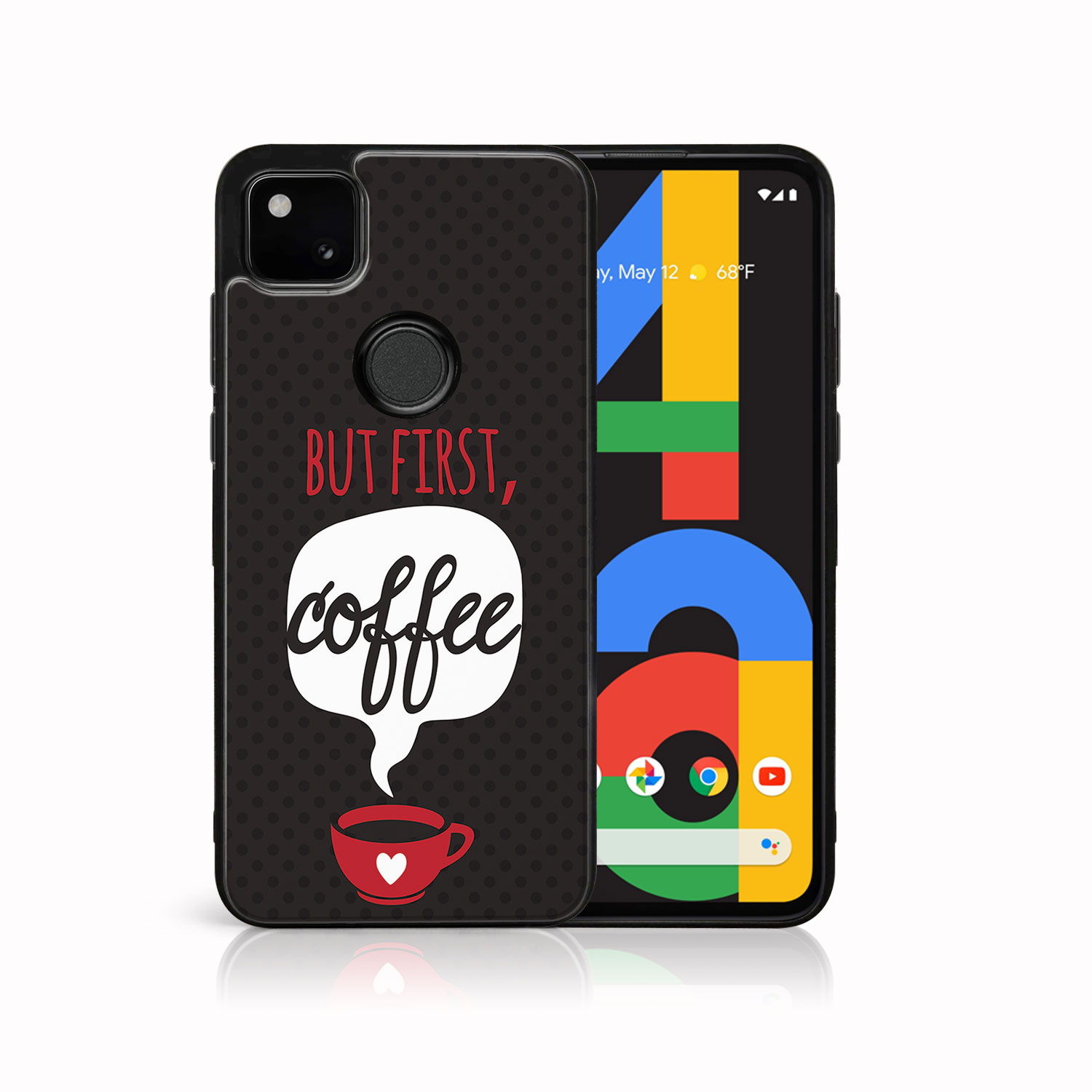 E-shop MY ART Silikónový kryt Google Pixel 4a COFFEE (056)