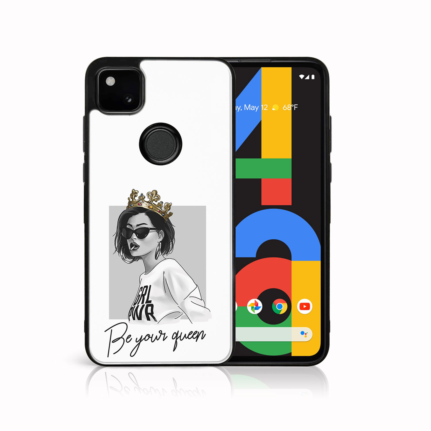 E-shop MY ART Silikónový kryt Google Pixel 4a QUEEN (139)