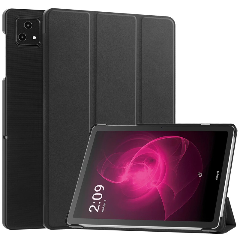 E-shop LEATHER Zaklápací kryt pre T Tablet čierny