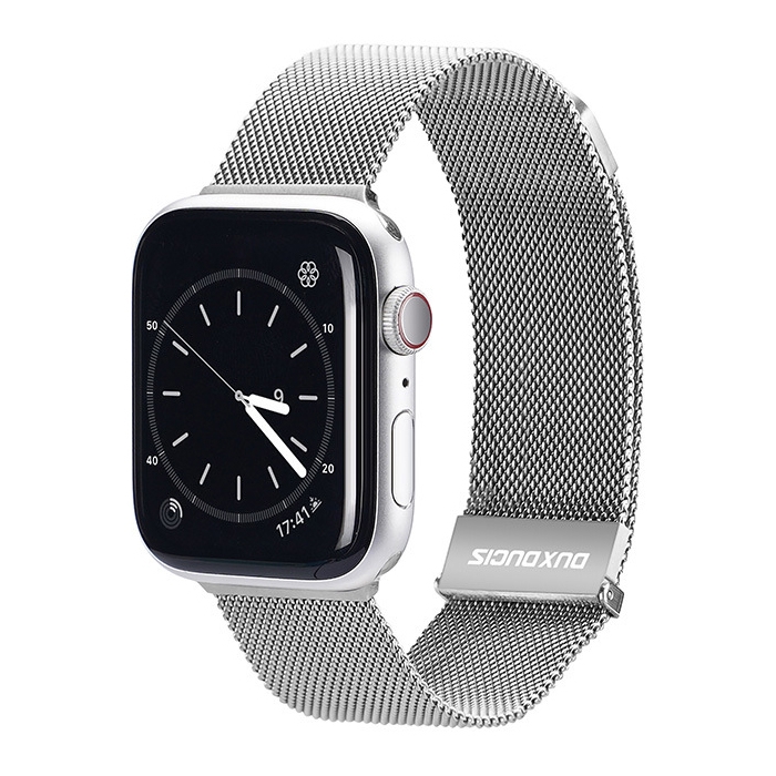 E-shop DUX MILANESE Kovový remienok pre Apple Watch SE / SE 2022 / SE 2023 / SE 2025 (40mm) strieborný