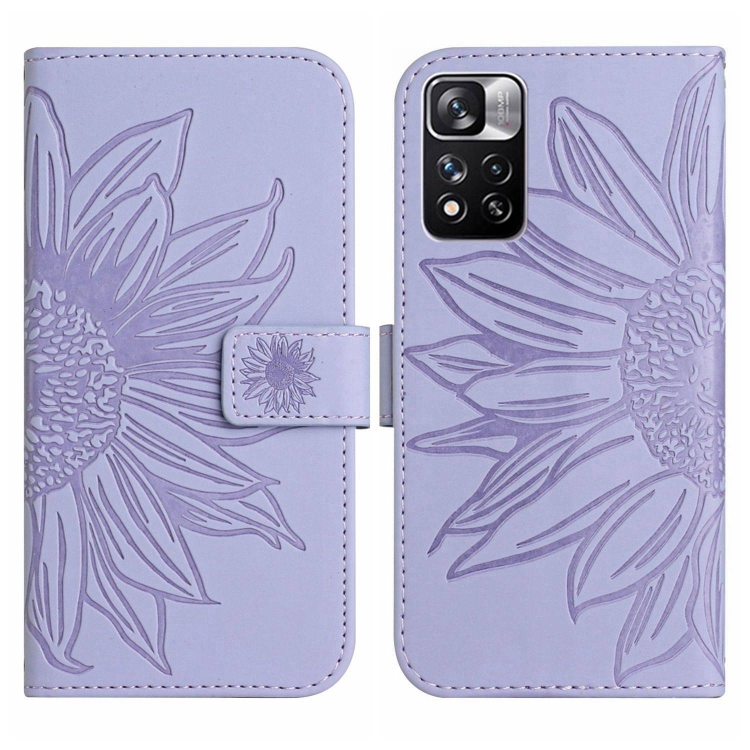 E-shop ART SUNFLOWER Peňaženkový obal pre Xiaomi Poco M4 Pro 5G / Redmi Note 11S 5G fialový