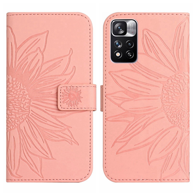 E-shop ART SUNFLOWER Peňaženkový obal pre Xiaomi Poco M4 Pro 5G / Redmi Note 11S 5G svetloružový