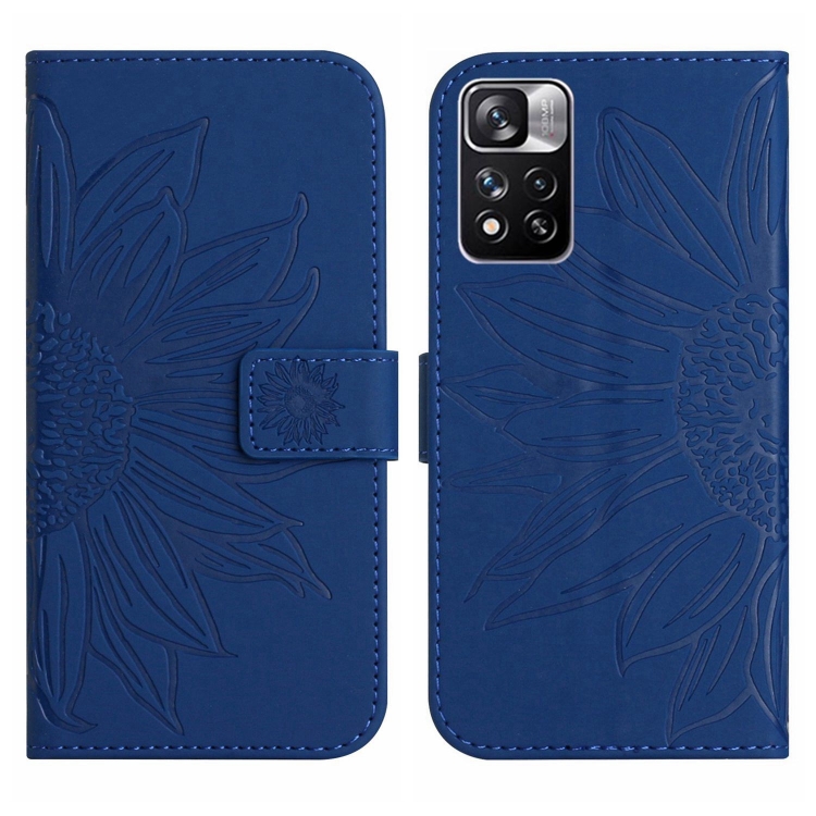 E-shop ART SUNFLOWER Peňaženkový obal pre Xiaomi Poco M4 Pro 5G / Redmi Note 11S 5G modrý