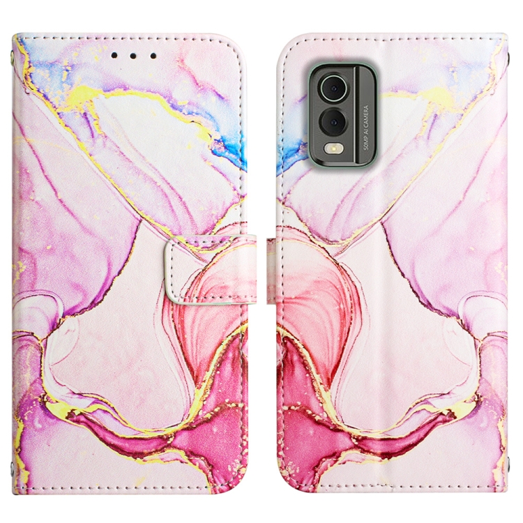 E-shop ART MARBLE Peňaženkový kryt Nokia C32 ROSE GOLD
