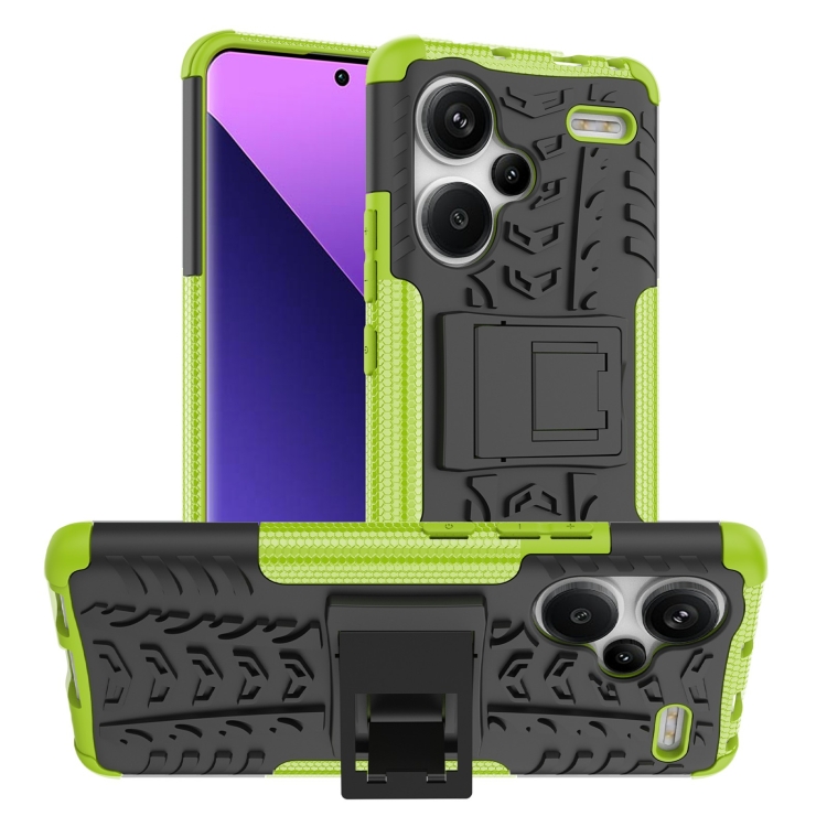 E-shop STAND Odolný ochranný kryt Xiaomi Redmi Note 13 Pro+ 5G zelený