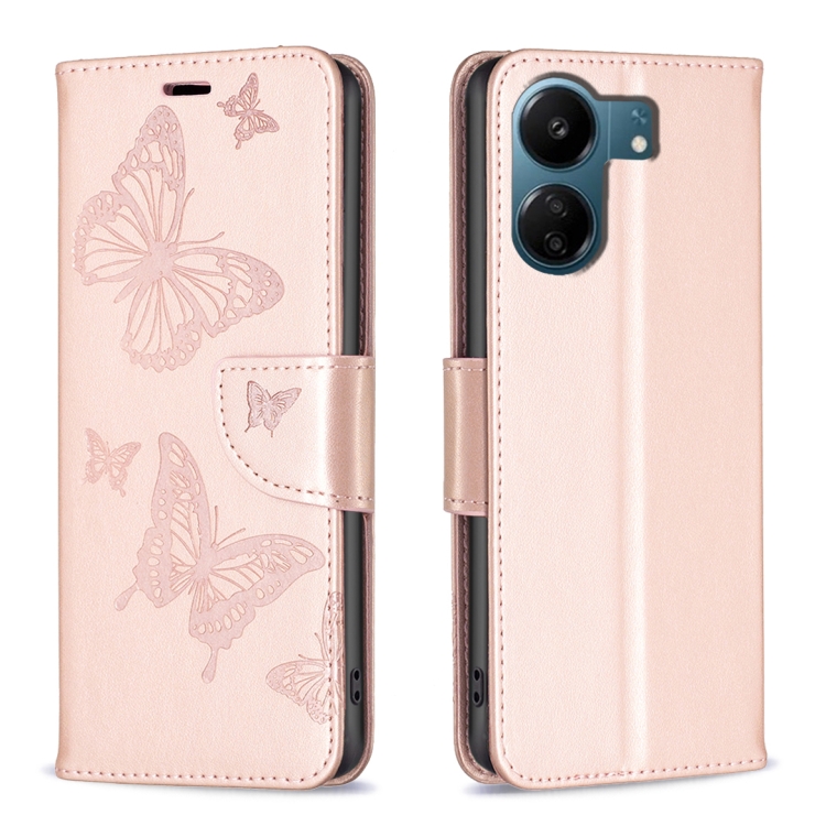 E-shop ART BUTTERFLY Peňaženkový obal pre Xiaomi Redmi 13C / Poco C65 svetloružový