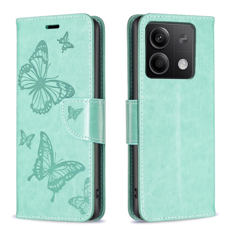 E-shop ART BUTTERFLY Peňaženkový obal pre Xiaomi Redmi Note 13 zelený