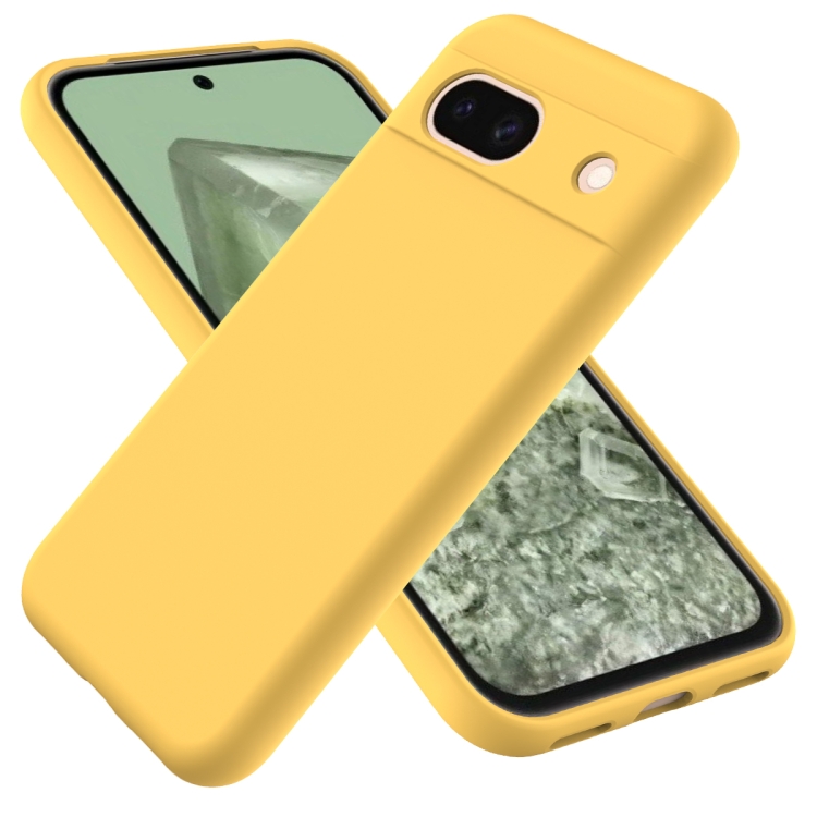 E-shop RUBBER Ochranný kryt pre Google Pixel 8a žltý