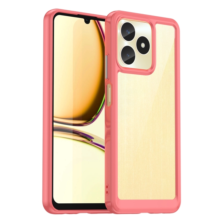 E-shop CRYSTAL Ochranný obal pre Realme Note 50 červený