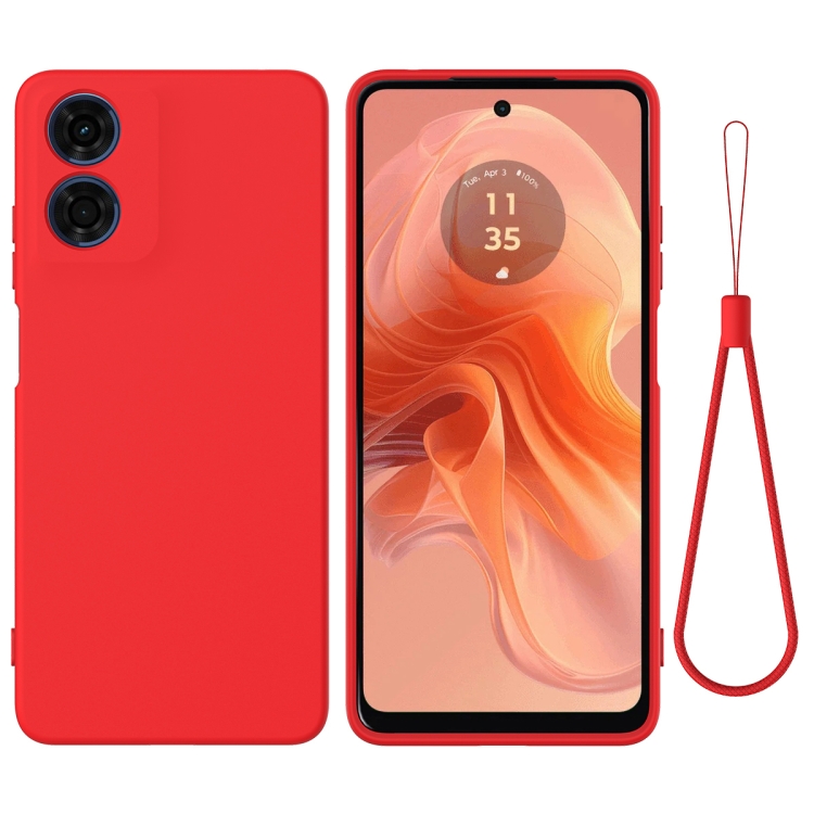 E-shop RUBBER Ochranný kryt pre Motorola Moto E14 červený