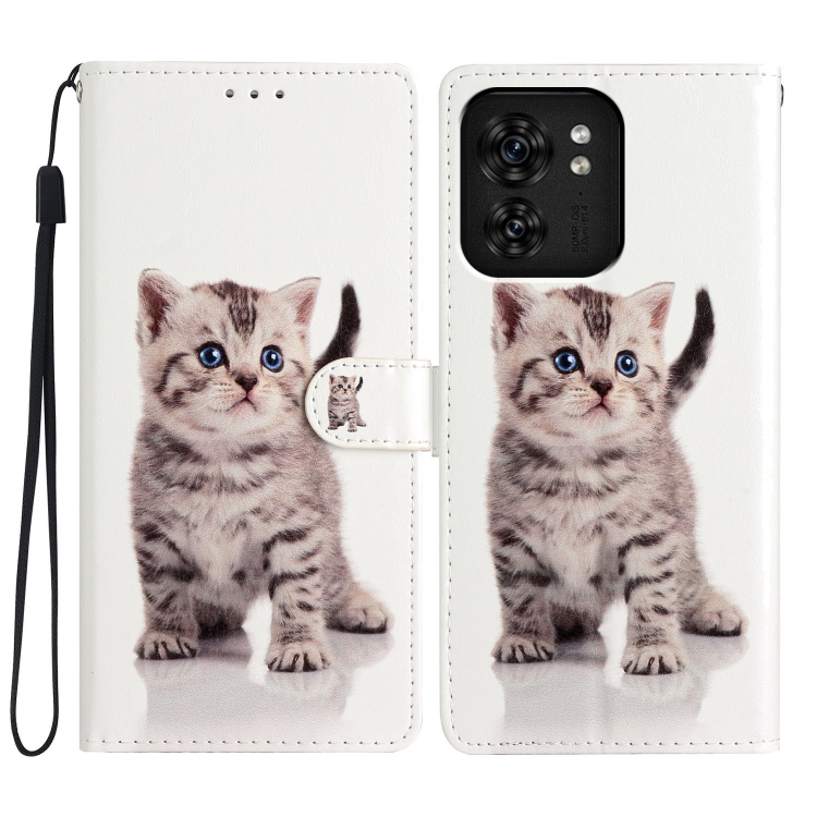 E-shop ART Peňaženkový kryt pre Motorola Edge 40 LITTLE CAT