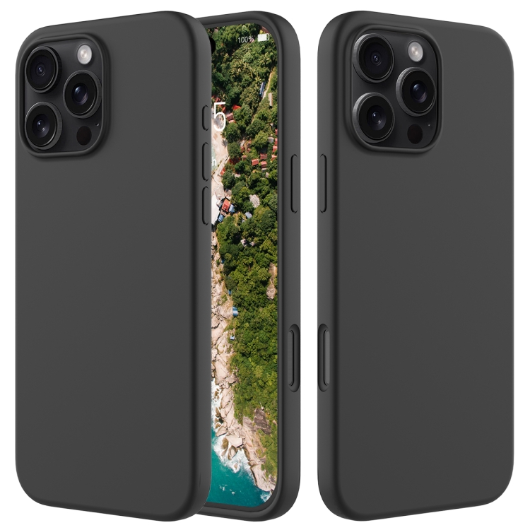 E-shop RUBBER Ochranný kryt pre Apple iPhone 16 Pro čierny