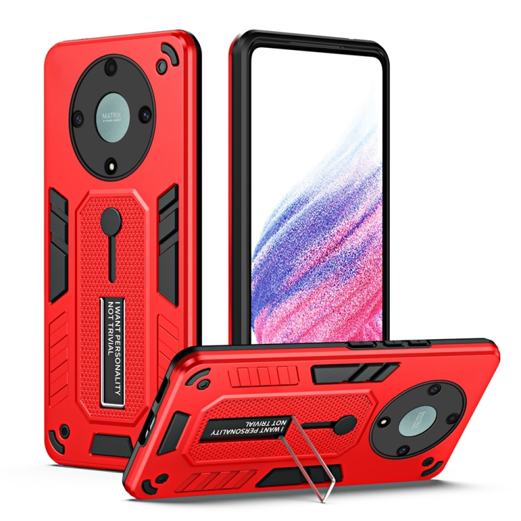 E-shop BRAVE Obal s držiakom pre Honor Magic5 Lite červený