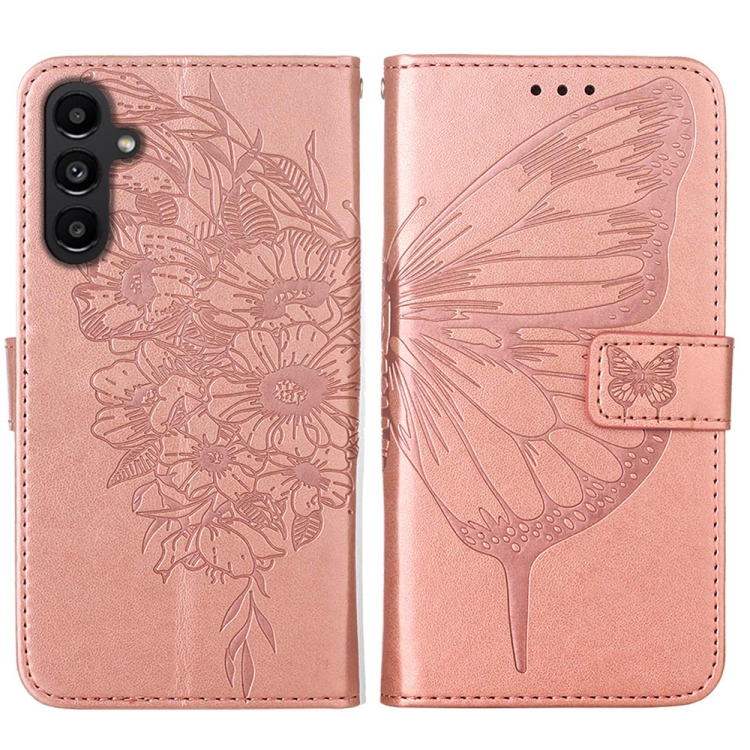 E-shop ART BUTTERFLY Peňaženkový obal pre Samsung Galaxy A15 / A15 5G ružový