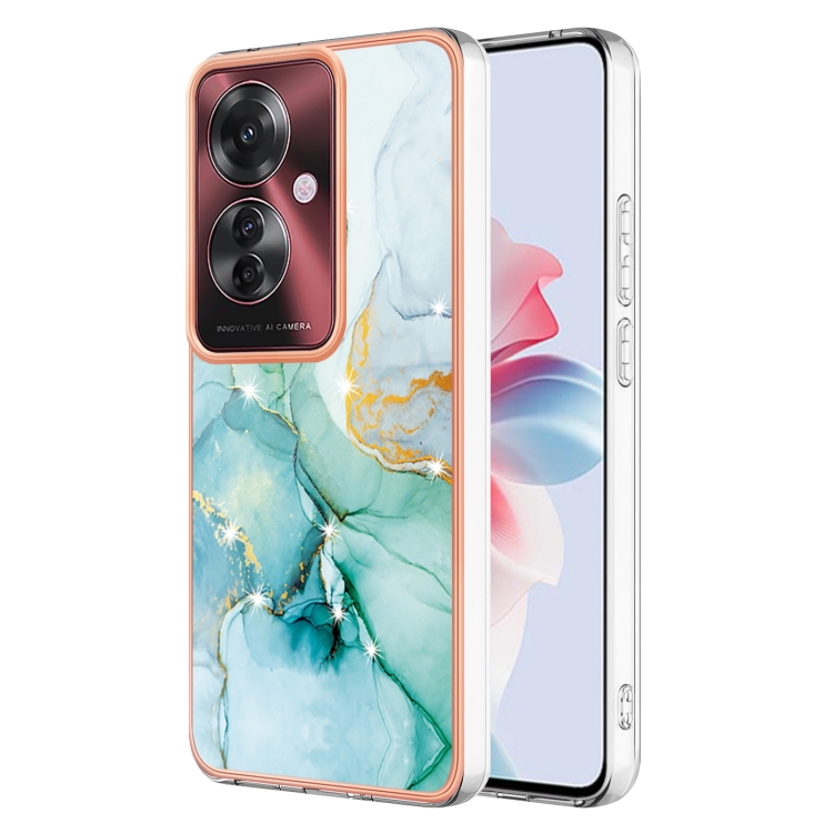 E-shop IMD MARBLE Ochranný kryt pre Oppo Reno11 F 5G GREEN