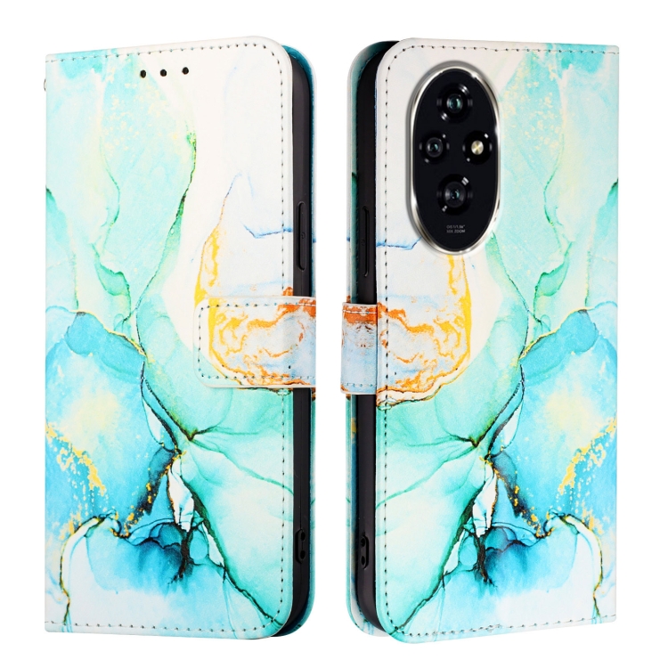 E-shop ART MARBLE Peňaženkový kryt pre Honor 200 Pro GREEN