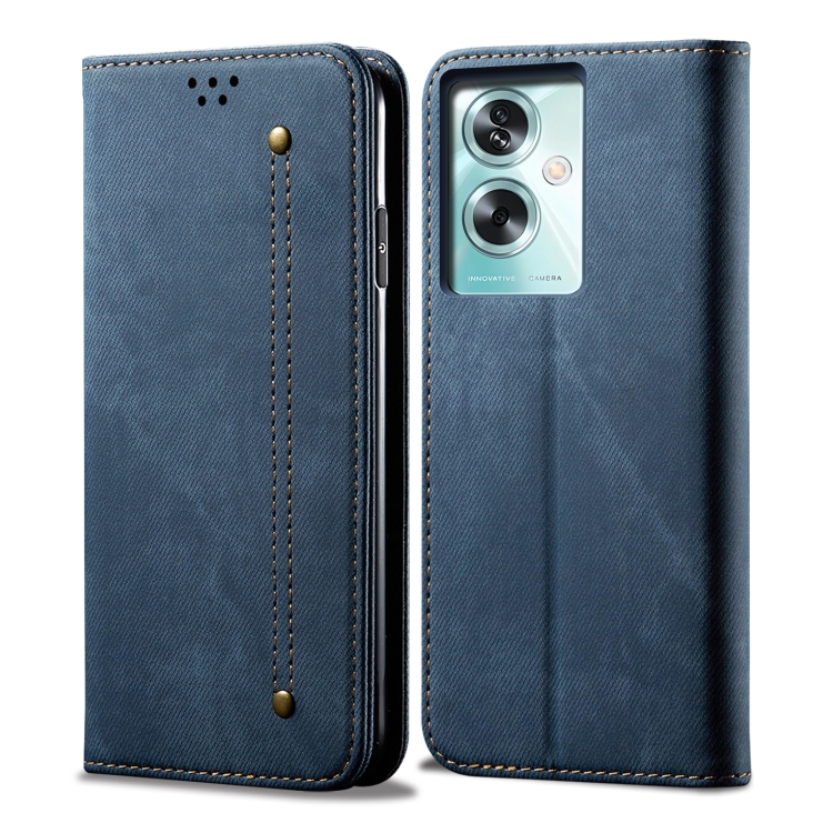 E-shop DENIM Peňaženkový kryt pre Oppo A79 5G modrý