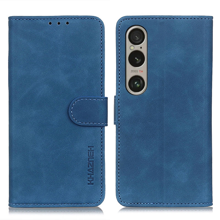 E-shop KHAZNEH RETRO Zaklápacie puzdro pre Sony Xperia 1 VI modré