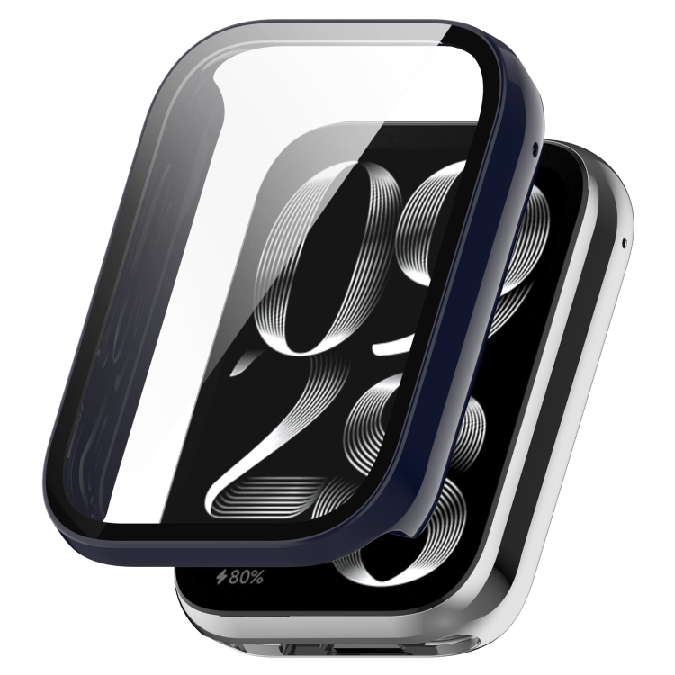E-shop PC FULL COVER Plastový kryt so sklom pre Xiaomi Smart Band 8 Pro modrý