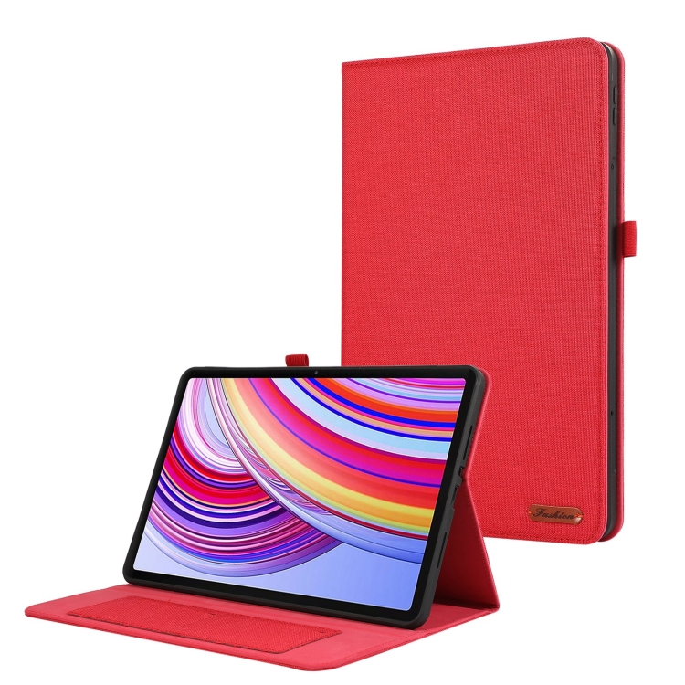 E-shop FABRIC Zaklápací kryt pre Xiaomi Redmi Pad Pro / Pad Pro 5G červený