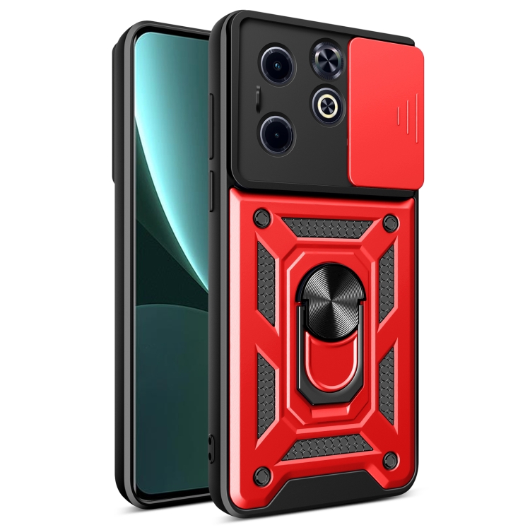 E-shop RING CAMERA Kryt s držiakom pre Infinix Hot 40i červený