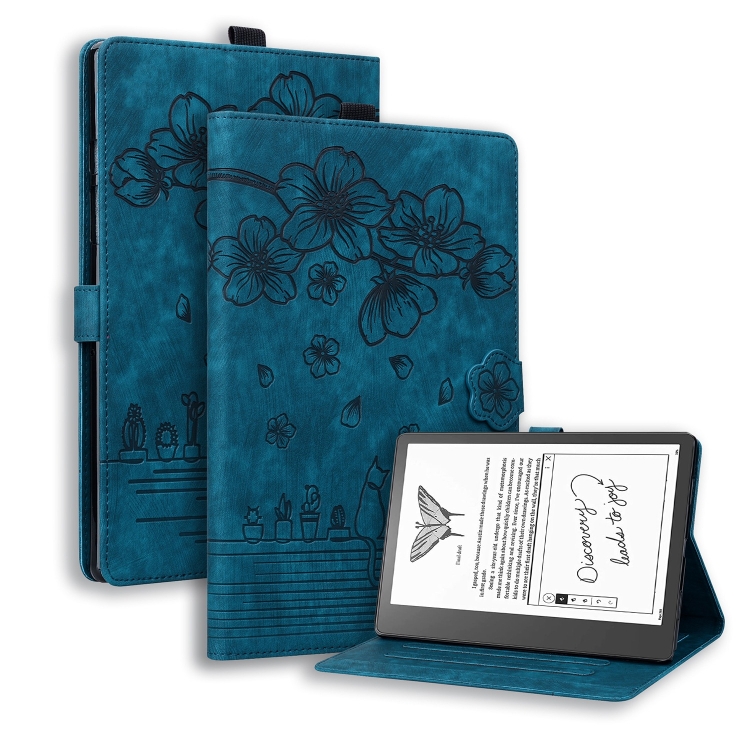 E-shop ART FLOWER Zaklápacie puzdro Amazon Kindle Scribe 2022 modré