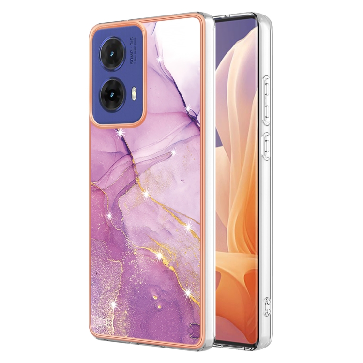 E-shop IMD MARBLE Ochranný kryt pre Motorola Moto G85 5G PURPLE