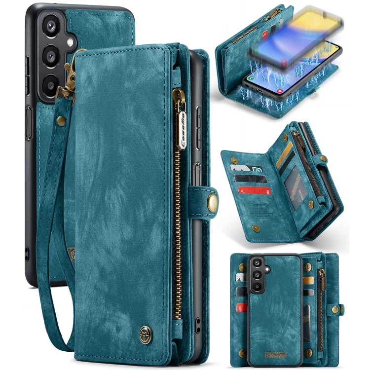 E-shop WALLET Ochranný kryt s peňaženkou 2v1 pre Samsung Galaxy A15 / A15 5G modrý